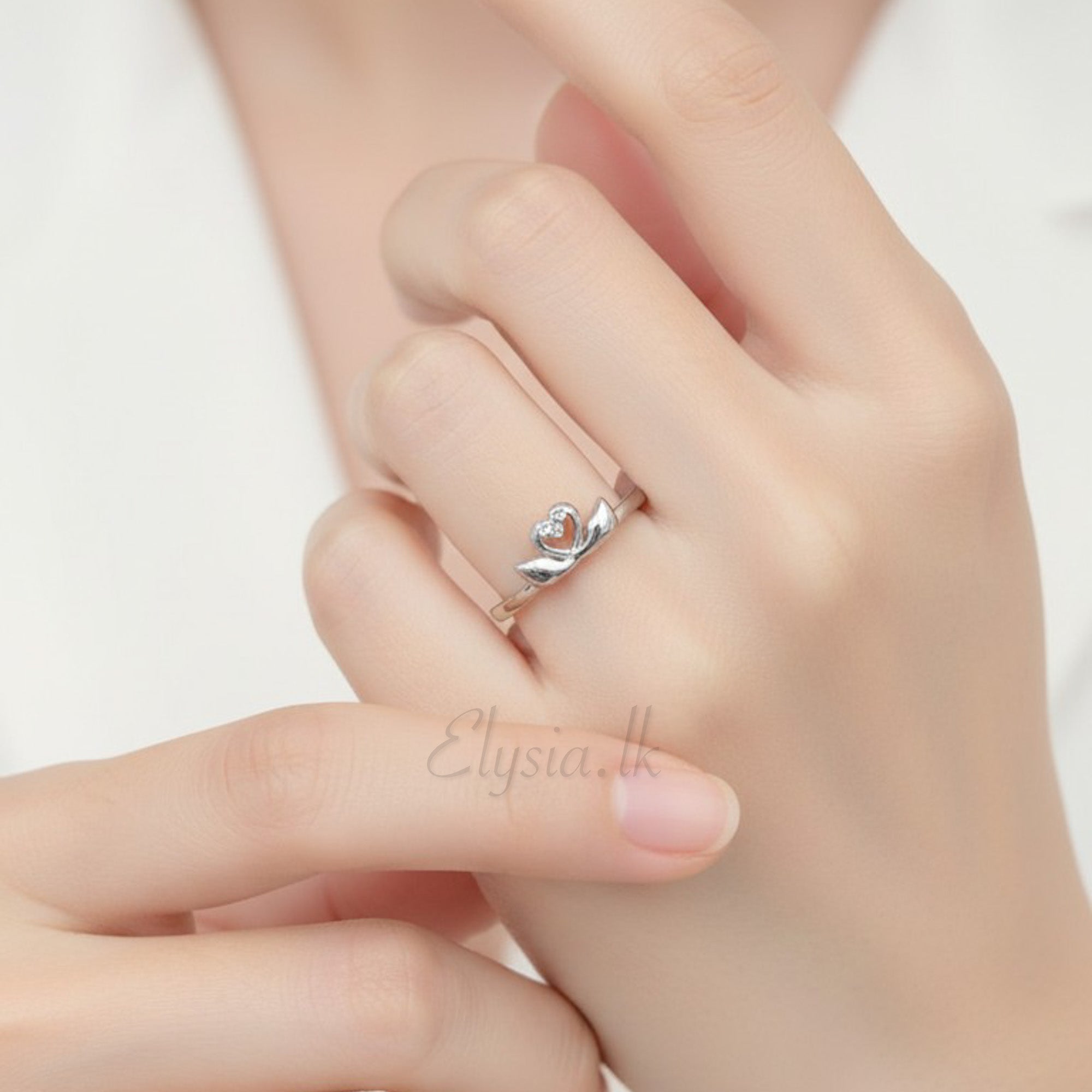 Graceful Swan Ring